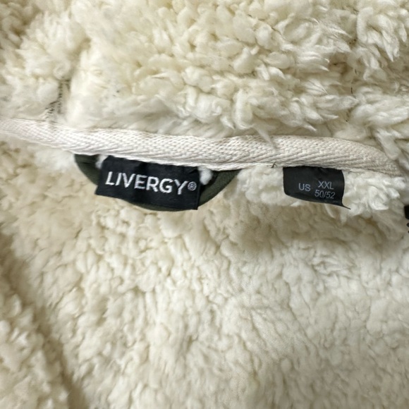 NEW Livergy Sherpa Lined Deep Green 30" Zipper X-Long Hem Hoodie Sweatshirt XXL - Picture 13 of 15